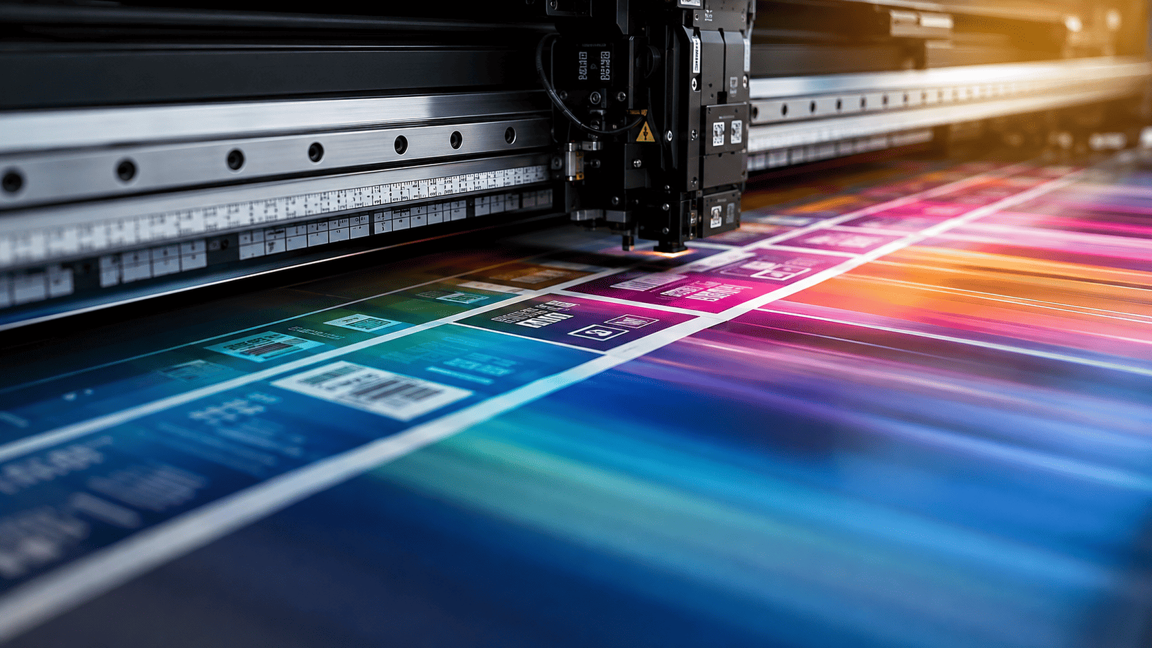Label printing in progress