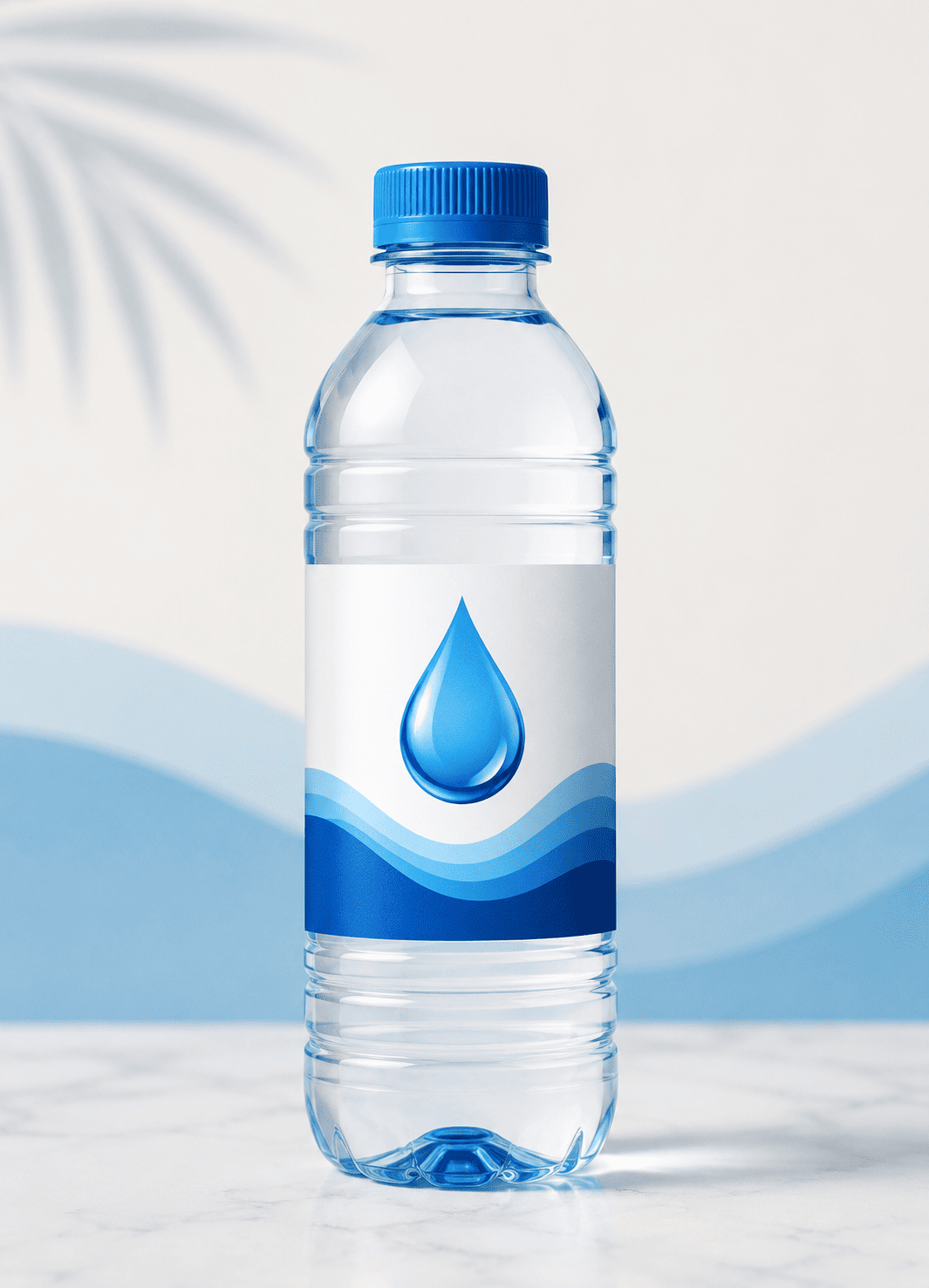 Label applied to a product bottle